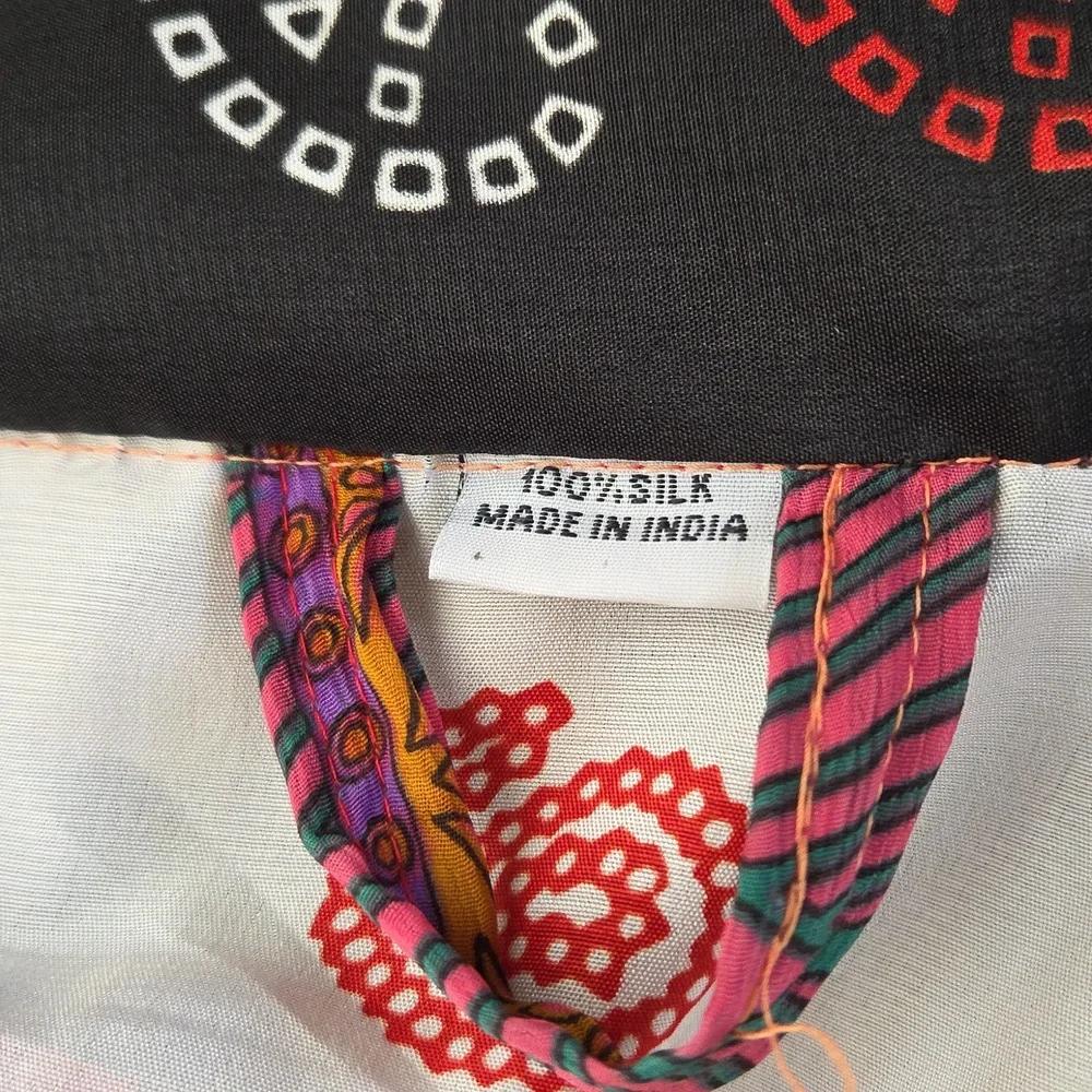 Silk Patchwork Robe - Picture 4 of 4